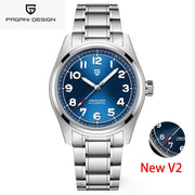 Pagani Design 2026 Mens Automatic Mechanical Watch NH35A Sapphire Glass Stainless Steel 200m Water Resistant