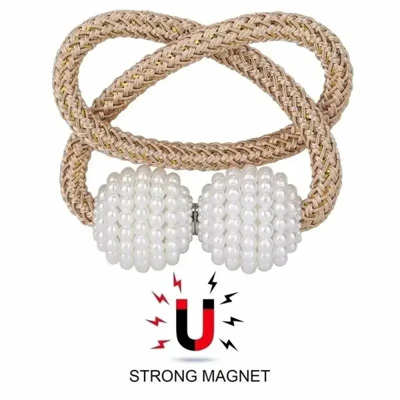 Pearl Magnetic Curtain Clips Tie Back Buckles European Style Curtain Holdbacks No Drill Easy Install