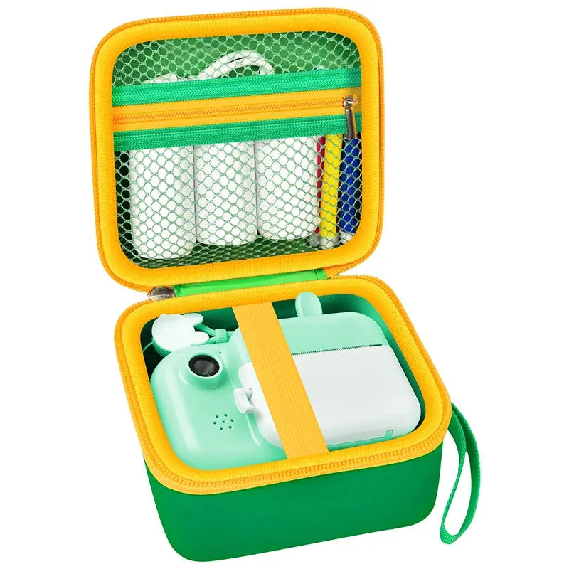 KidGuard Instant Print Camera Case Shockproof Dustproof Hard Storage Bag For Toddler Cameras Travel Friendly PU Case