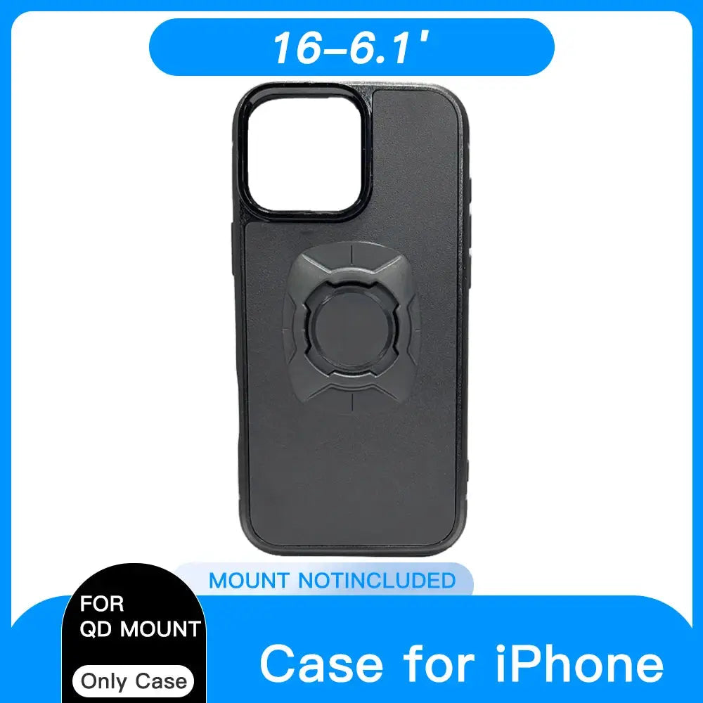 Twsit Quick Lock Phone Case Holder for Motorcycle and Bicycle Quad System Mount for iPhone 14 15 16 Pro Max