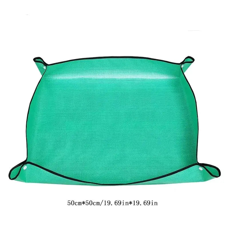 50x50 Cm Flower Pots Transplanting Mats Gardening Planting Mat PE Plant Repotting Mat Foldable Waterproof Gardening Pad