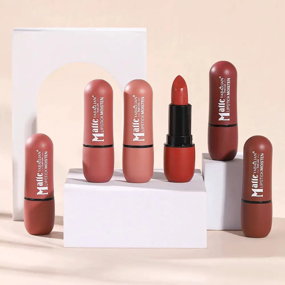 Velvet Bloom Six Color Matte Lipstick Set With Waterproof Long Lasting All Day Finish
