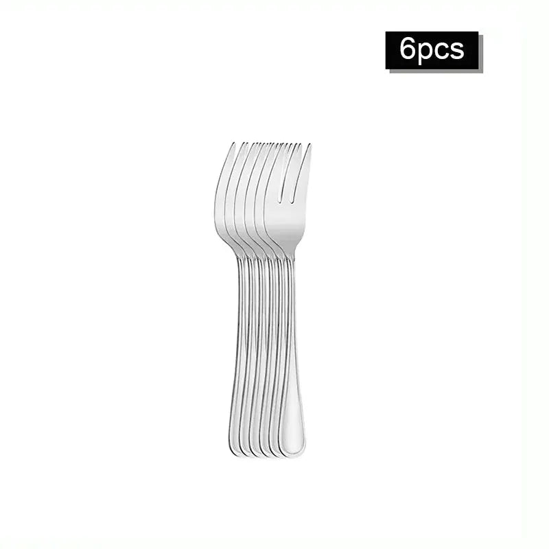 Stainless Steel Cutlery Set 6 Or 30 Pieces Steak Knife Fork Dessert Spoon High End For Restaurants And Hotels
