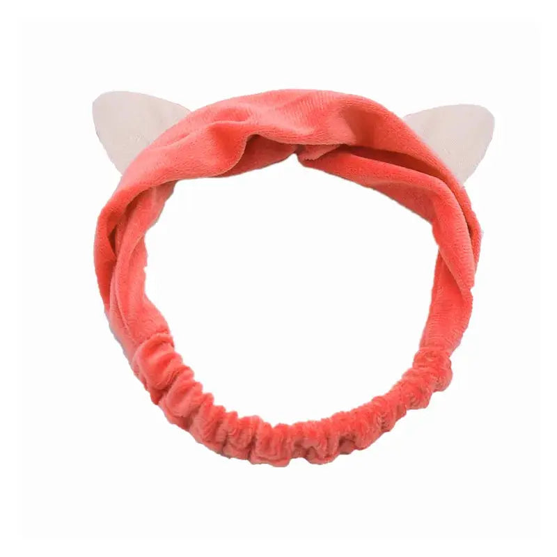 BambooBloom Rabbit Ear Headband Soft Bamboo Fiber With Elastic Strap For Washing And Makeup