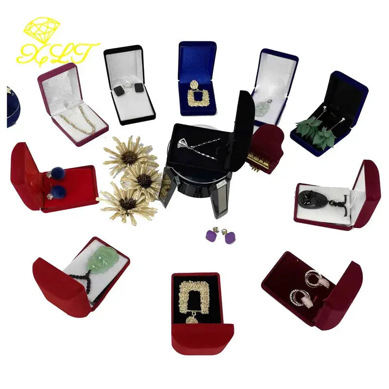 Velvet Jewelry Box For Pendant Display And Necklace Storage Gift Box Carrying Case Ideal For Jewelry Presentation