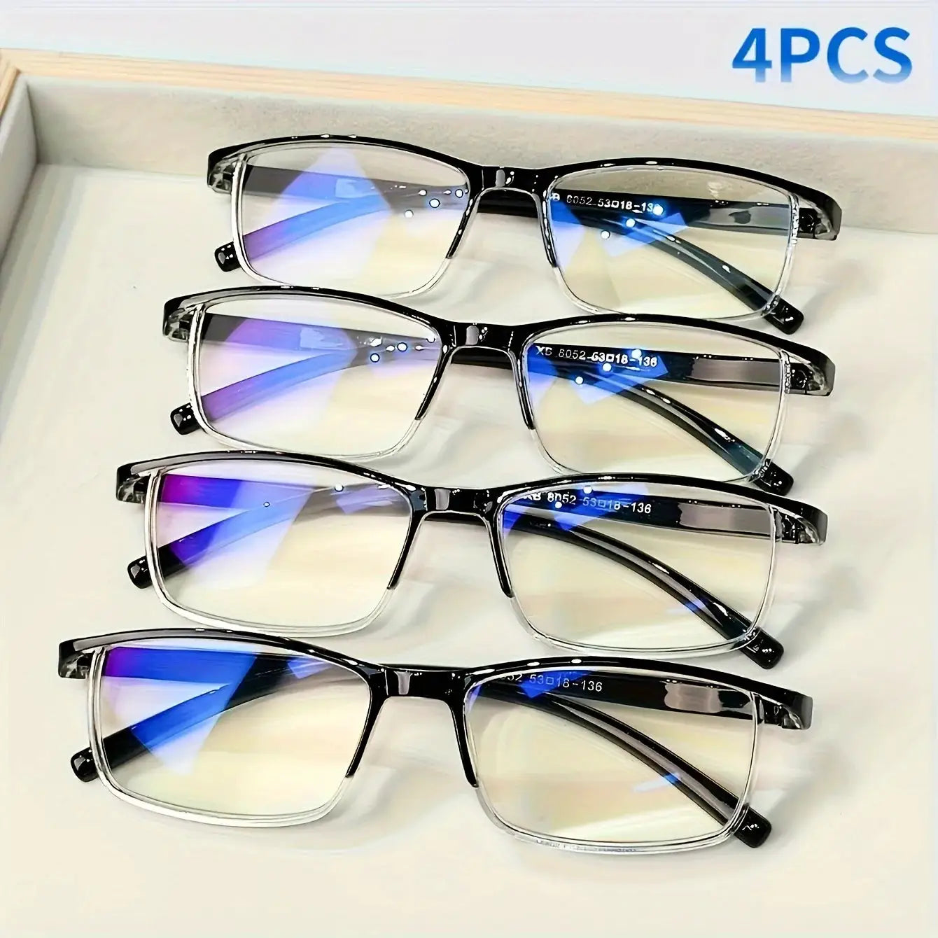 VisionNest 4 Piece Fashion Reading Glasses Set With Polycarbonate Lenses For Unisex Comfort 1.0 To 4.0