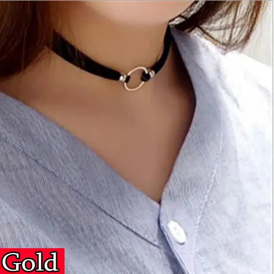 Wholesale Bijoux Love Vintage Triangle Geometry Tattoo Waterdrop Clavicle Choker Necklace For Women Chain Jewelry