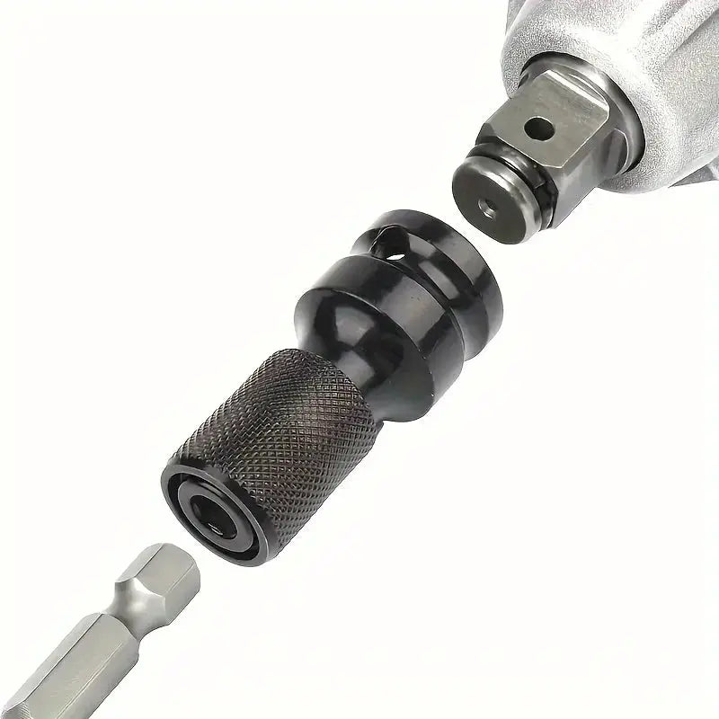 Half Inch Square Drive To Quarter Inch Hex Ratchet Sleeve Adapter For Impact Wrench Quick Release Tool