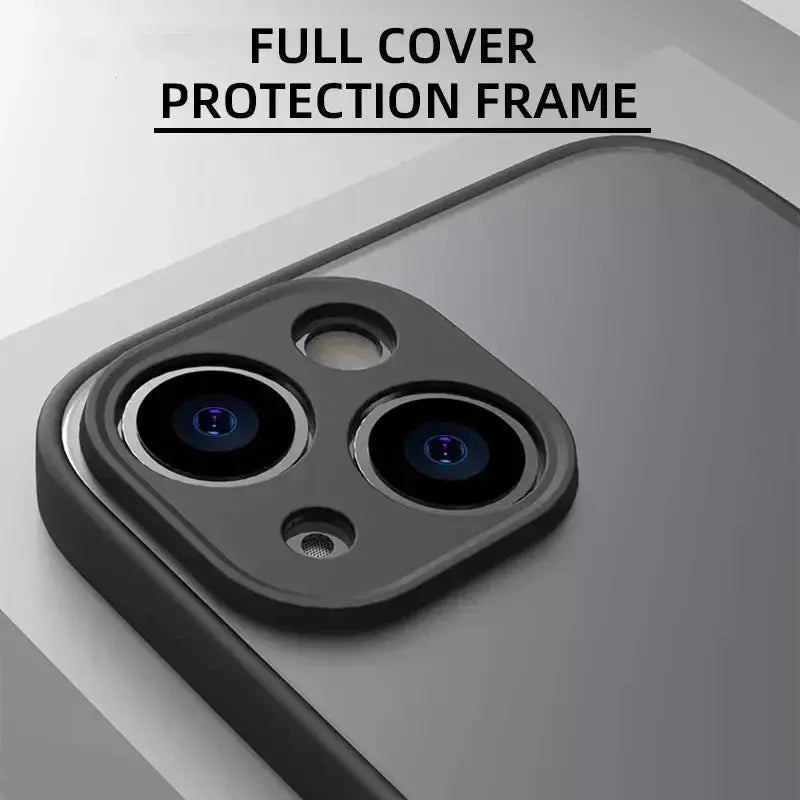 LuxGuard Matte Silicone Phone Case For iPhone 7 To 15 Pro Max Shockproof Anti Fingerprint