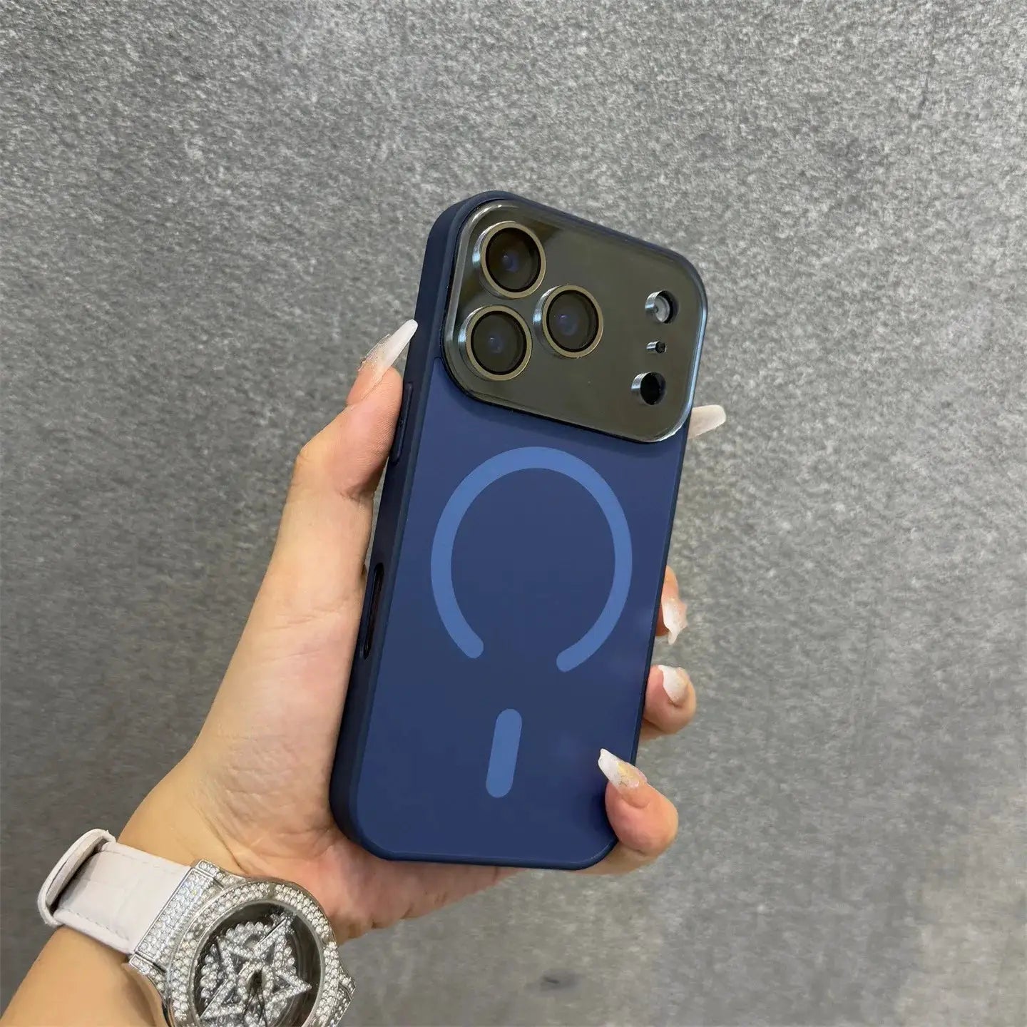 Matte Electroplating Magnetic Case With All Inclusive Lens Film For iPhone 12 13 14 15 16 17 Pro Max And 17Air MagSafe