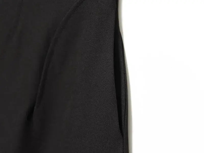 ETJ 2025 women's slim black suit jacket with matching casual trousers