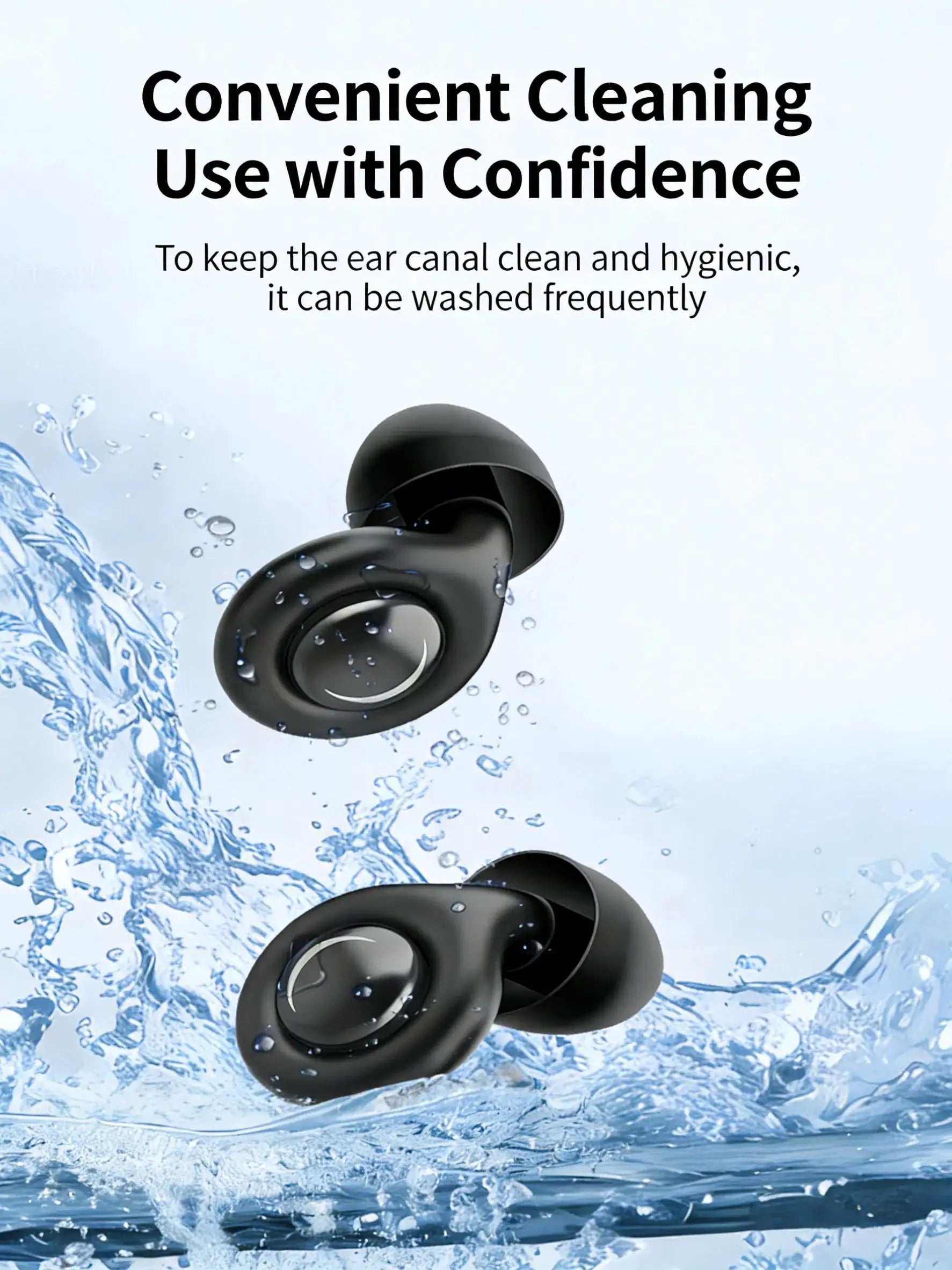 QuietGuard Reusable Silicone Ear Plugs With Noise Cancelling Hearing Protection For Sleep Travel And Work