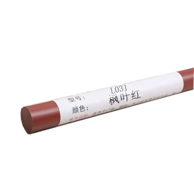 Waterproof wood furniture repair pen with brown caps and white label showing L031