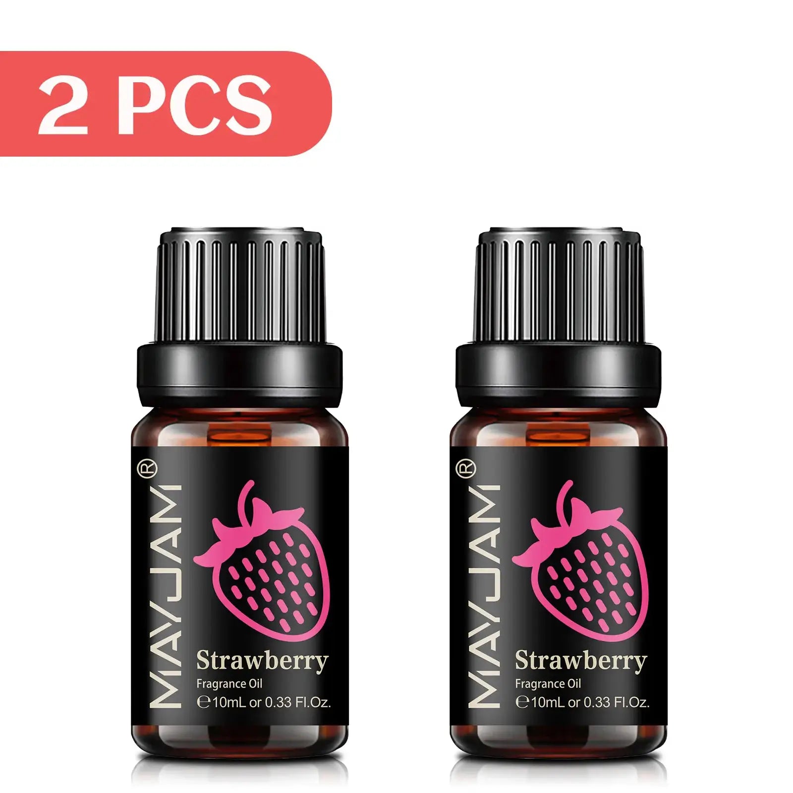 MAYJAM Fruit Essential Oil 10ml Assorted Fruit Fragrance for Diffuser Candle Cherry Banana Papaya Grape Litchi Guava Kiwifruit Pear