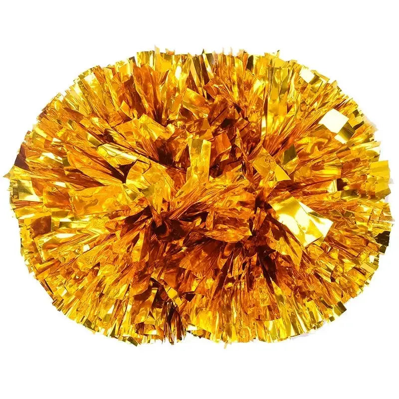 Large Cheerleading Pom Poms With Handle Cheer Balls Big Gold Silver Red Yellow Blue For Women And Kids Accessories