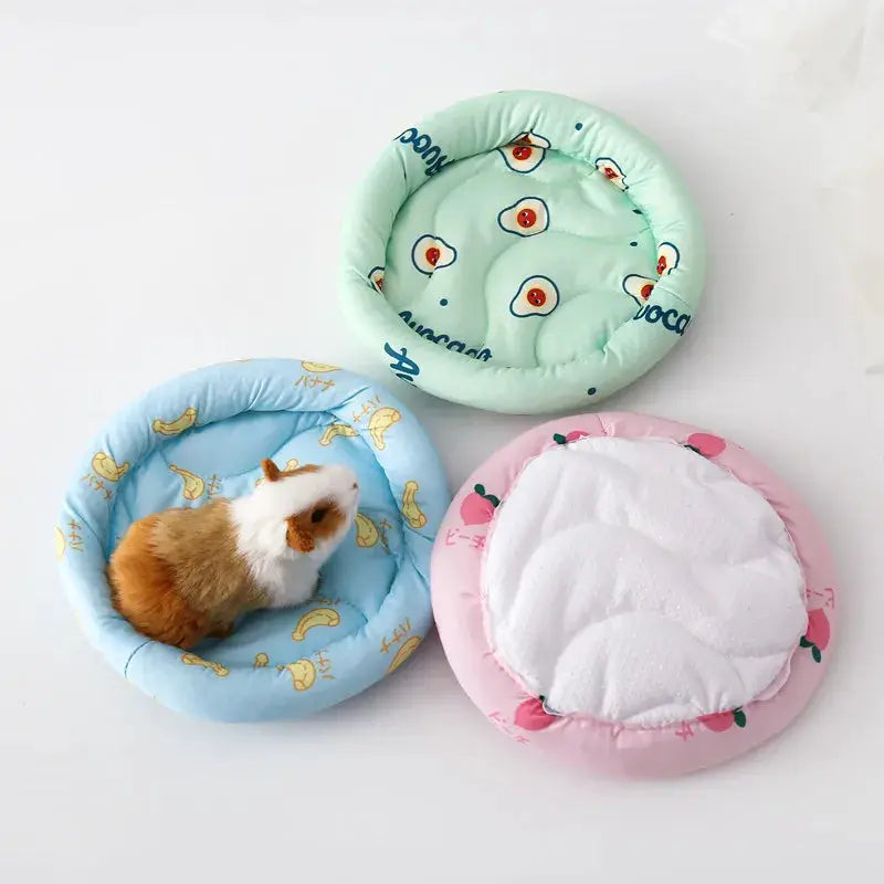 Soft Plush Small Animal Bed Cushion Mat For Hamsters Rabbits Guinea Pigs Hedgehogs Nest House Warm Cozy Nest