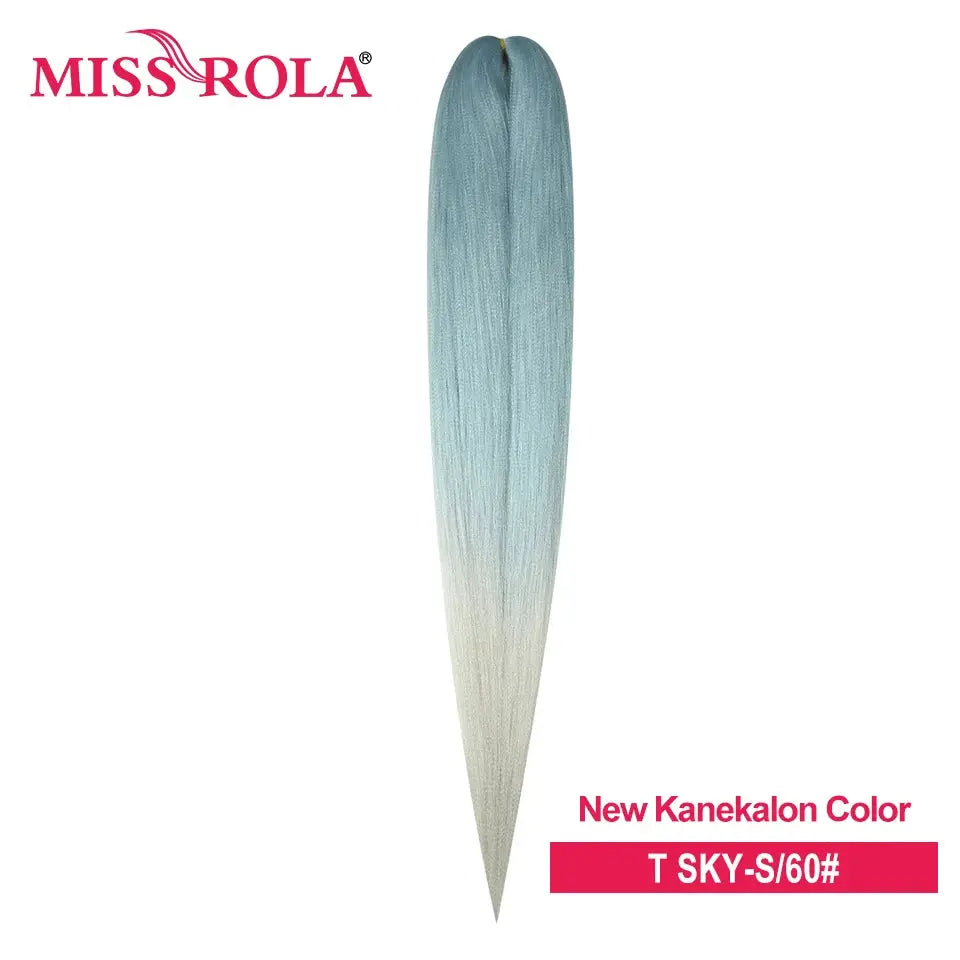Miss Rola EZ Twist jumbo braiding hair, Kanekalon, 6pcs, gradient blue to cream, 26/28/30in, Simples Market