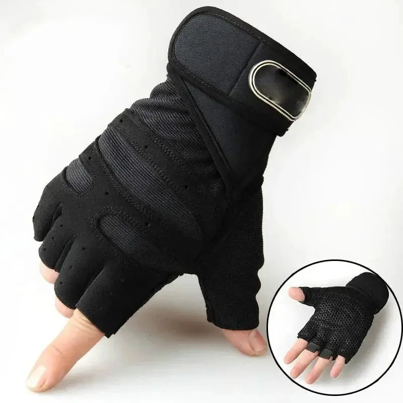 Unisex Half Finger Sports Gloves With Wrist Guard For Cycling Gym Weightlifting Hiking Boxing