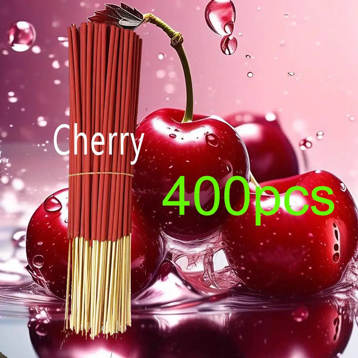 Handmade Cherry Fragrance Incense Sticks 22 Cm Indoor Outdoor Use For Yoga Meditation Camping Travel