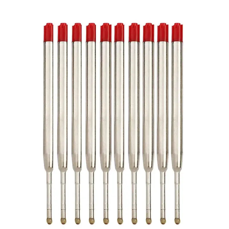 Simples Market Parker ballpoint pen refills, 12 red-tipped stainless steel rods
