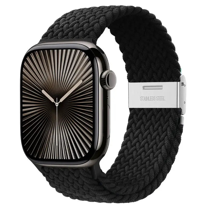 Strap For Apple watch band 46mm 45mm 44mm 49mm 40mm 41mm 42mm Braided loop correa bracelet iWatch series 10 8 9 7 5 2030