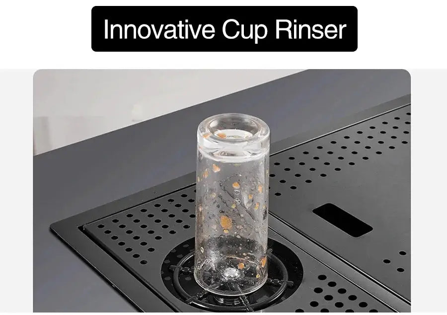ASRAS Nano black small-size cup washer for concealed single-bowl kitchen sink by Simples Market