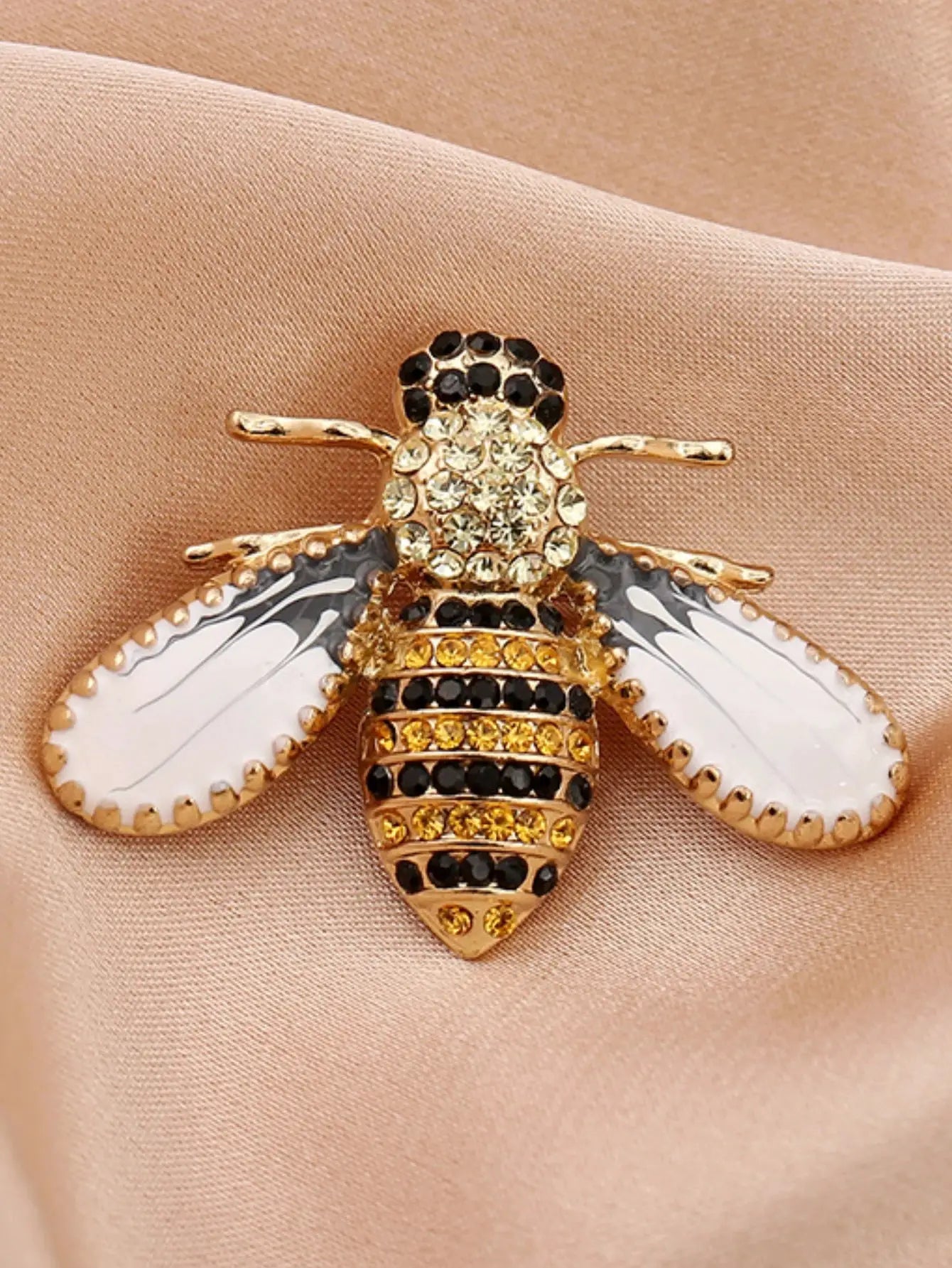 Personalized Imitation Pearl Bee Brooch Pin For Women Jewelry Ideal For Outdoor Dating Party Festival Gifts
