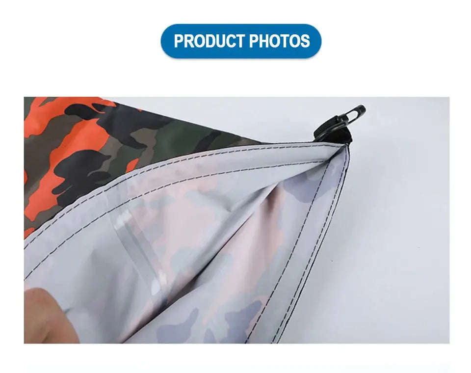 Dry bag waterproof by Simples Market; camouflage exterior with light gray interior and roll-top closure.