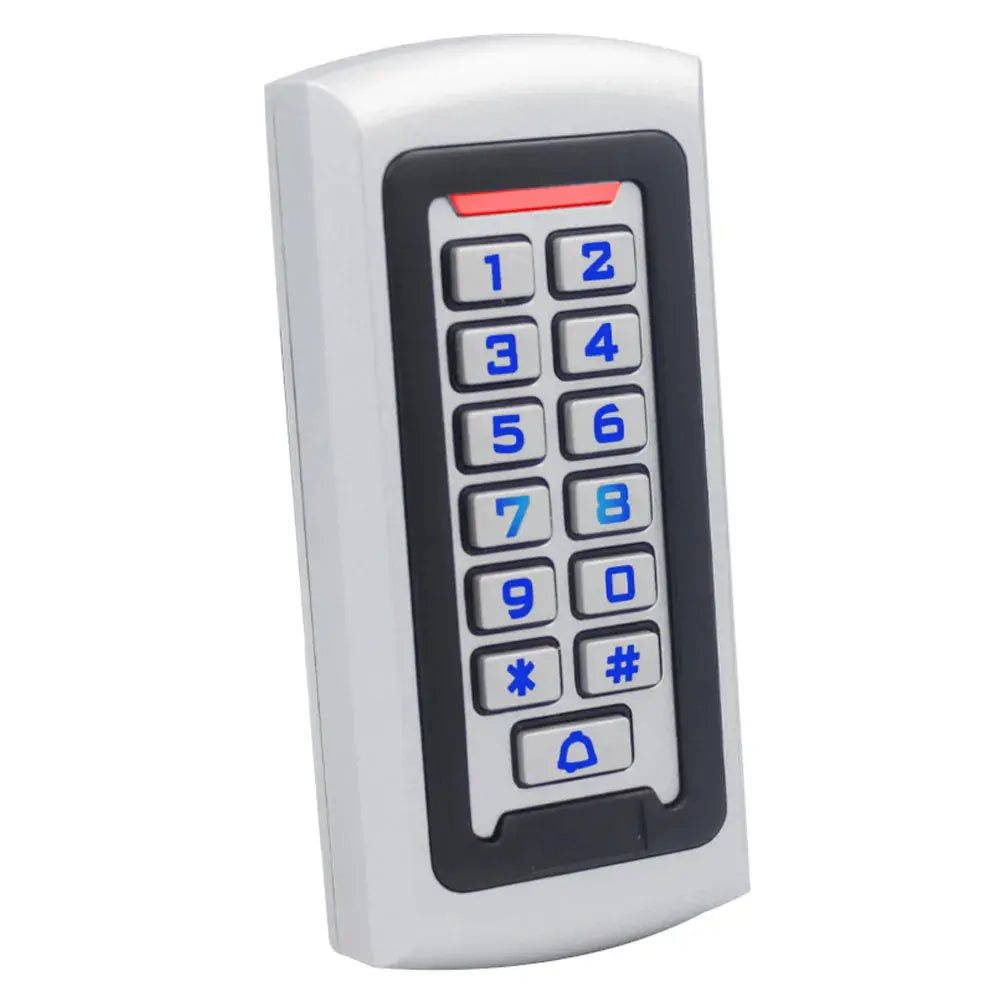 LED backlit metal keypad RFID reader by Simples Market, 125kHz Wiegand access control