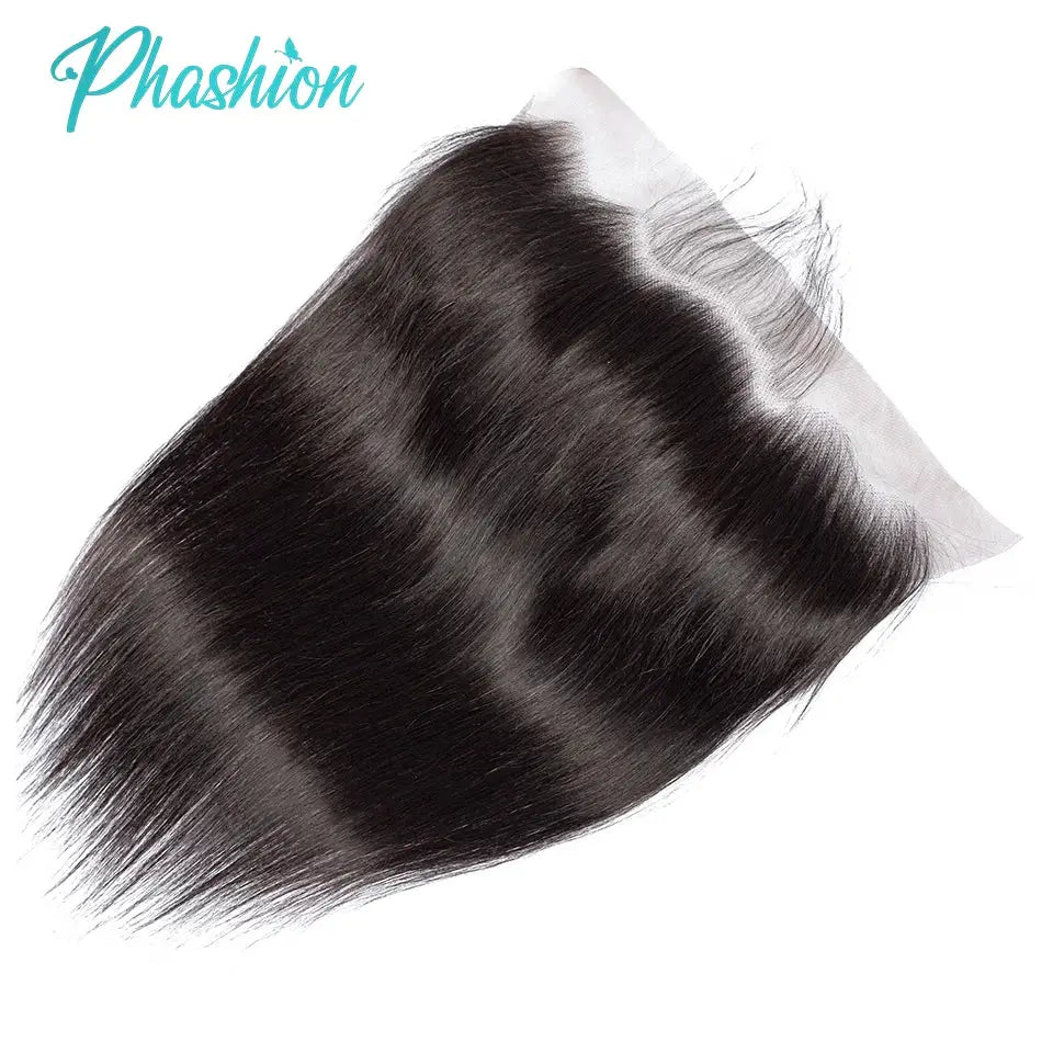 Phashion lace frontal wig, ear-to-ear 13x4, straight, Swiss transparent lace, 100% Remy human hair