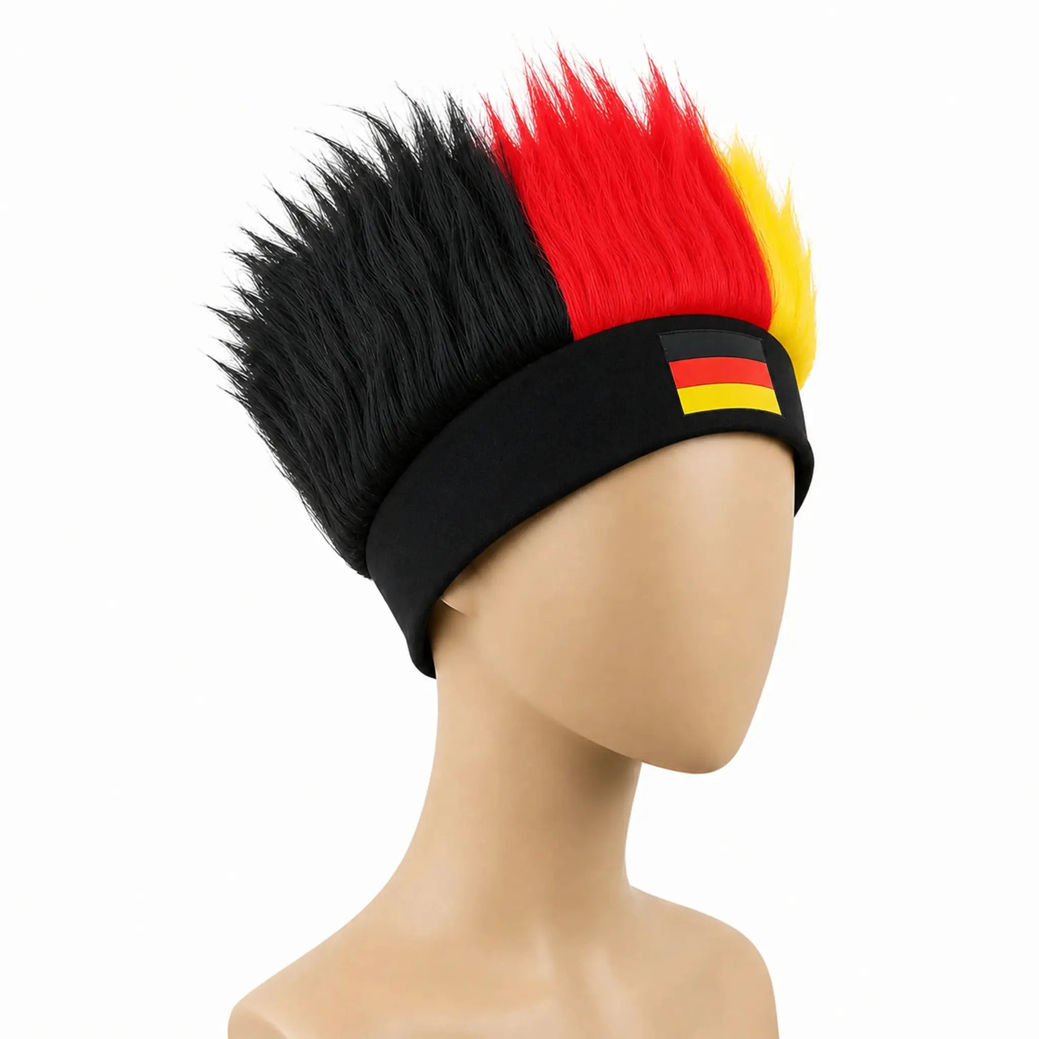 World Cup Wig With Logo In National Flag Colors For Brazil Argentina