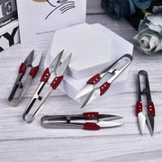Stainless Steel Yarn Shears Cutting Scissors For Sewing Embroidery Cross Stitch Fabric U Thread Scissors