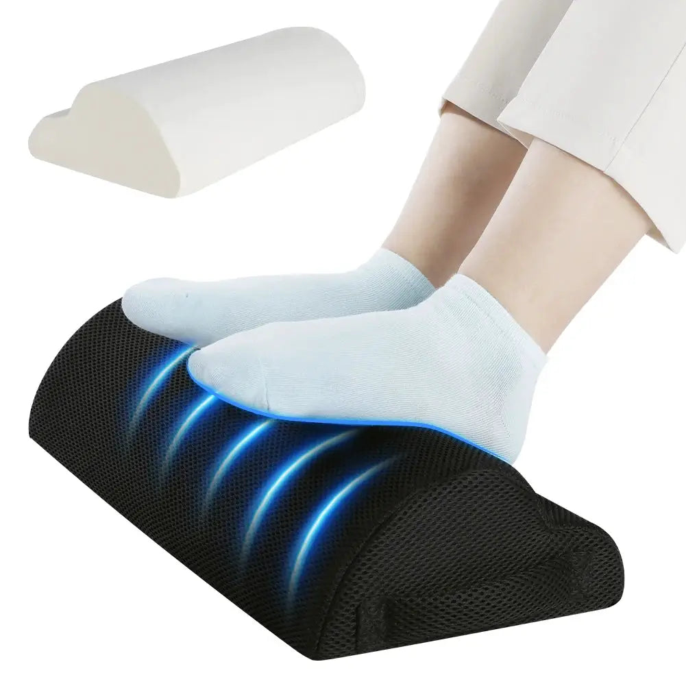 CozyCloud Memory Foam Office Foot Stool Under Desk Footrest For Ergonomic Leg Elevation In Gaming And Home Office