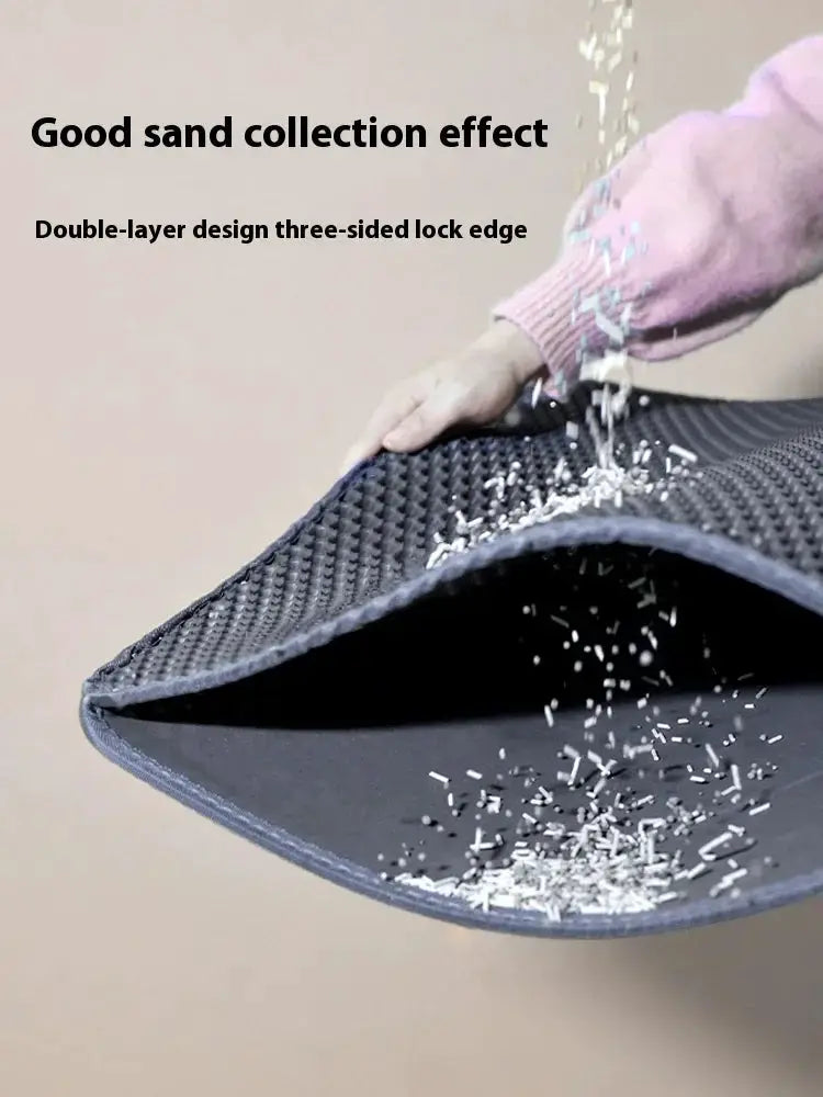 Large Cat Litter Mat Waterproof Double Layer Non Slip Litter Box Tray Pad Washable Durable Pet Toilet Training Mat