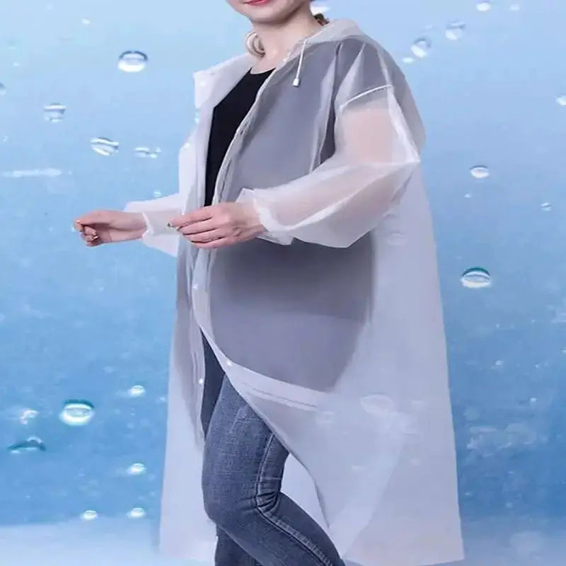 Adult Non Disposable Thickened Waterproof Universal One Piece Raincoat For Outdoor Travel And Climbing Rain Gear