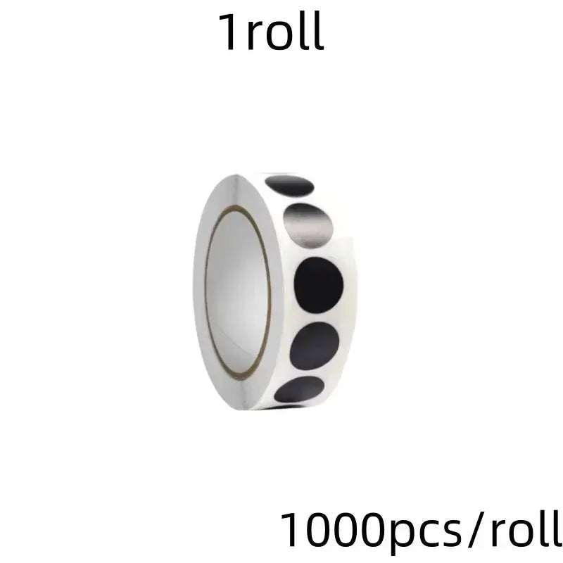 1000 Color Dot Label Stickers Coated Paper Round Sticker Rolls for Color Coding Kawaii Stationery Aesthetic