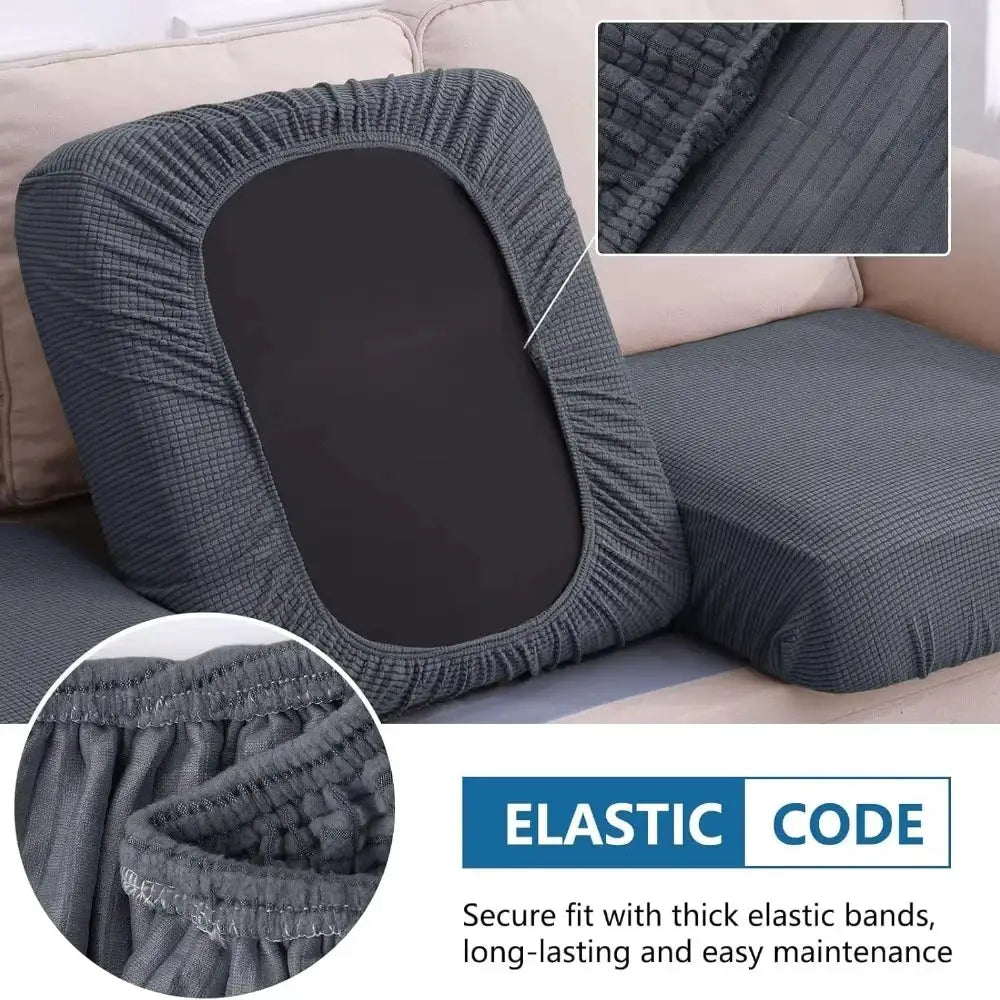 Waterproof Couch Cushion Covers Washable Slipcovers Thick Stretch Jacquard Fabric Sofa Couch Protection