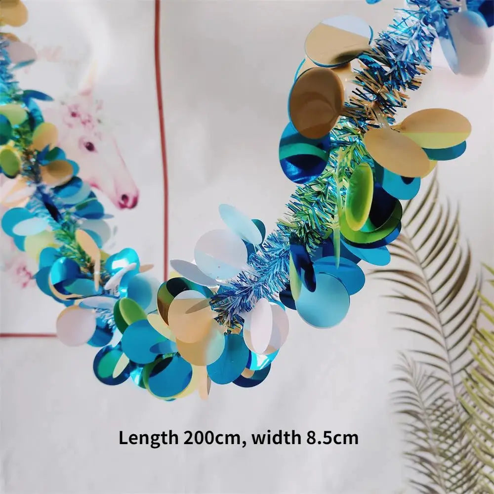 Lush 70.8 Inch Faux Eucalyptus Garland With White Flowers For Home And Holiday Decor Wall Hanging Yard And Party Accents