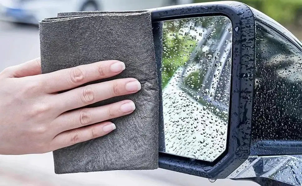 1/5 Magic Cleaning Cloth microfiber gray towel for glass and cars by Simples Market