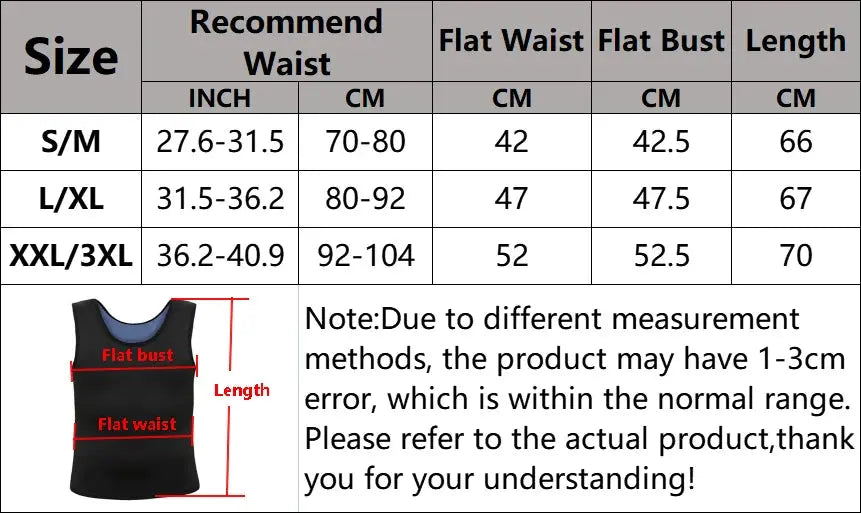 Simples Market men's black neoprene sauna vest waist trainer; slimming sleeveless shapewear for gym.