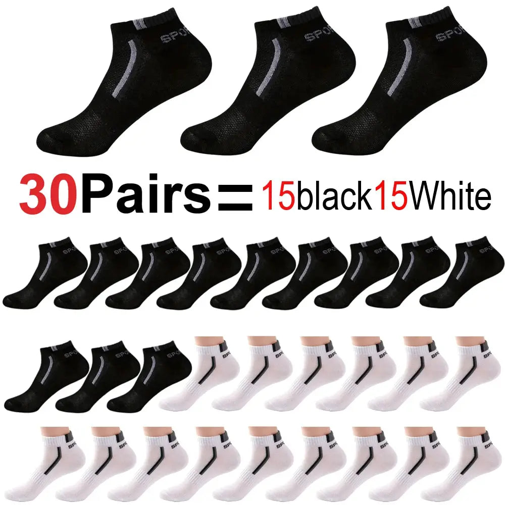 Mens Anti Slip Ankle Boat Socks Five Pairs For Business And Sports Breathable Sweat Resistant Odor Resistant Comfortable