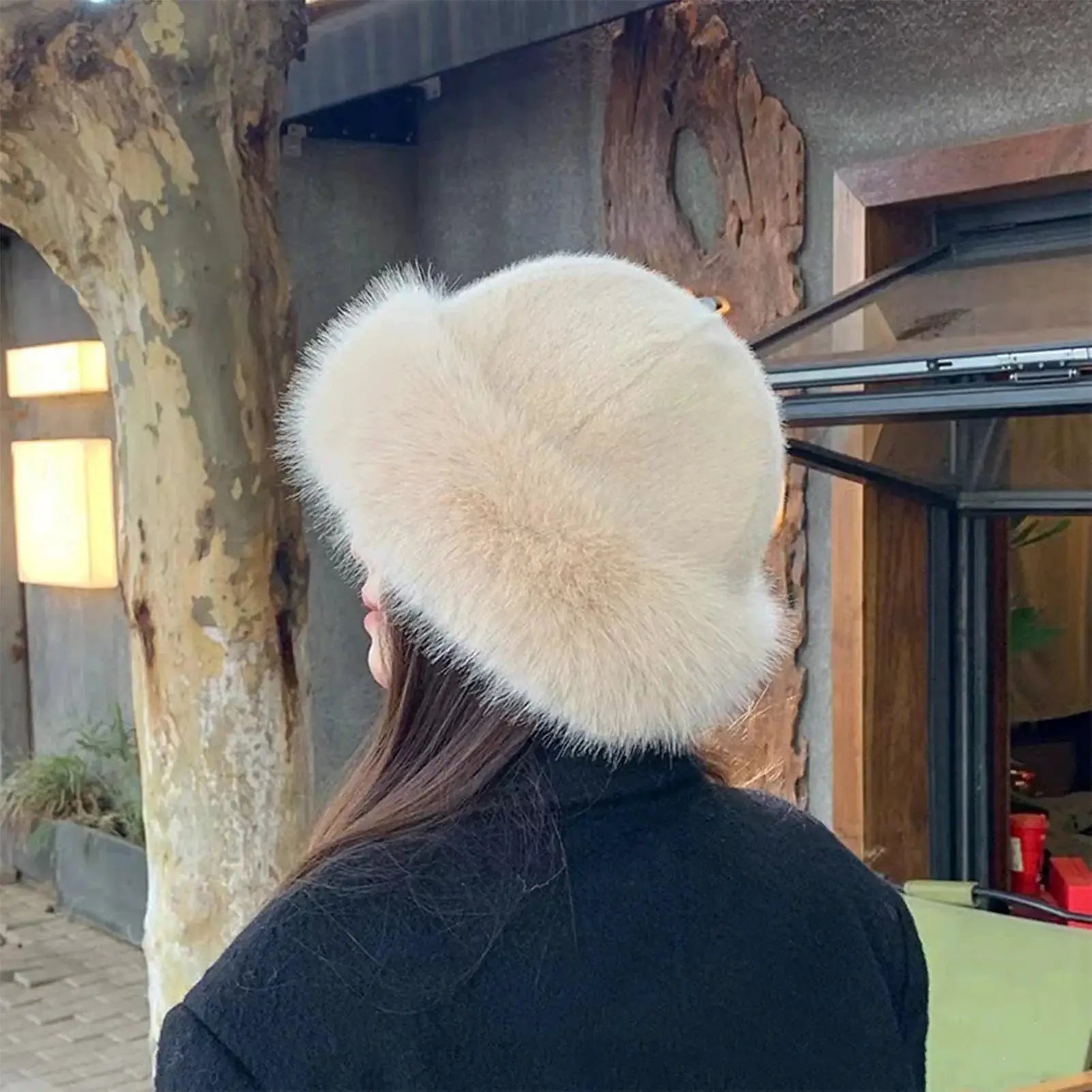 NordicPeak Womens Winter Fur Hat With Thick Plush Fur Windproof Elastic Fit For Cold Weather Outdoor Sports