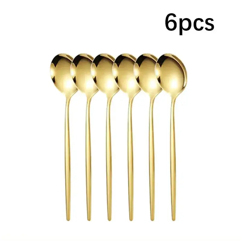 Stainless Steel Cutlery Set 5-Piece Or 30-Piece Includes Steak Forks Dessert Spoons Fruit Forks For Banquet Guests