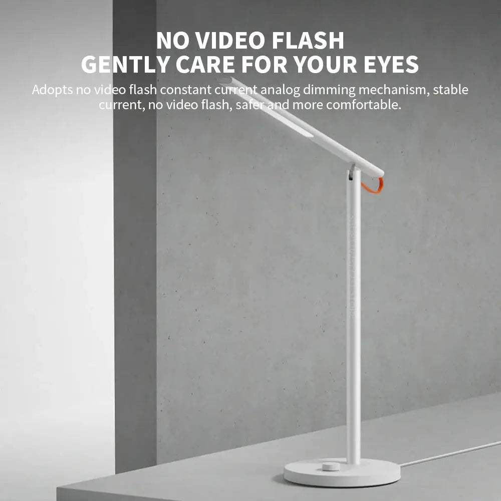 MIJIA Table Lamp 1S Enhanced Version white desk lamp with foldable arm and round base