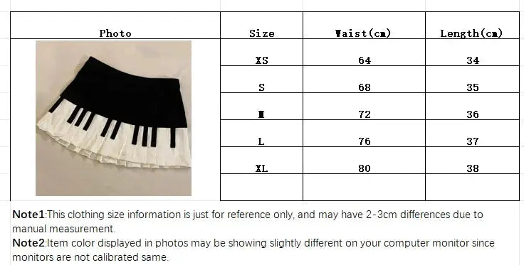 Women's mini skirt by Simples Market in black and white spliced design with piano-key trim.