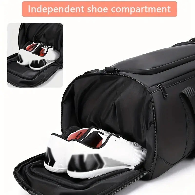 Voyager Large Capacity Travel Duffel Bag Durable PU Nylon With Multiple Compartments For Gym And Overnight Trips