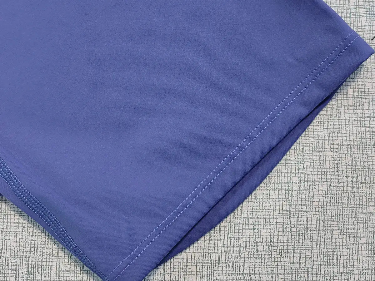 Simples Market women's blue high-waist athletic shorts, squat-proof and quick-drying for gym workouts