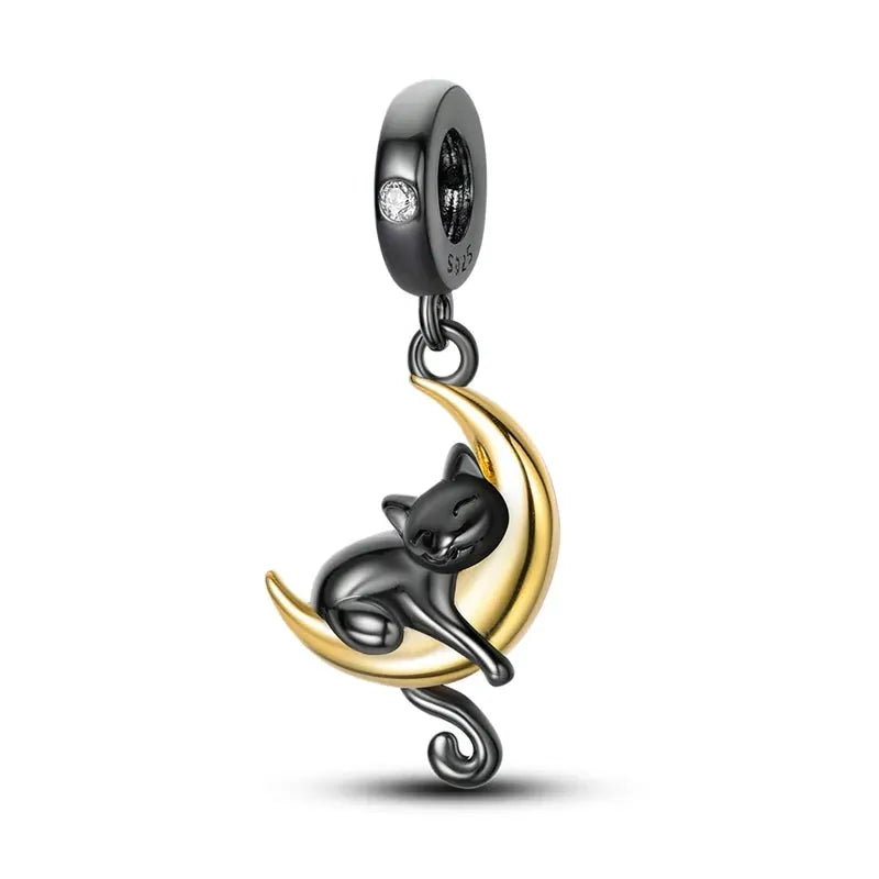 925 Silver Charms Beads for Pandora Style Bracelets Women Animal Charms in Blue Red Green Pink Yellow Gift