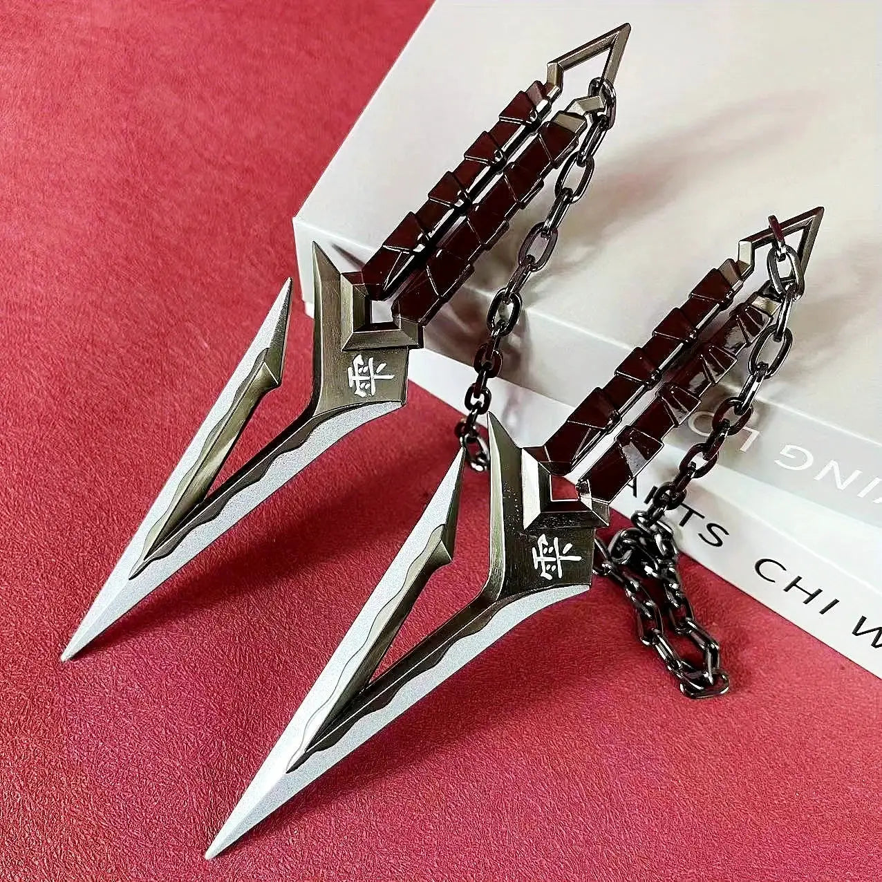 Valorant Ninja Katana Prop Sword Six Point Three Inch Metal Shuriken Anime Cosplay Accessory For Display And Collecting