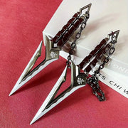 Valorant Ninja Katana Prop Sword Six Point Three Inch Metal Shuriken Anime Cosplay Accessory For Display And Collecting